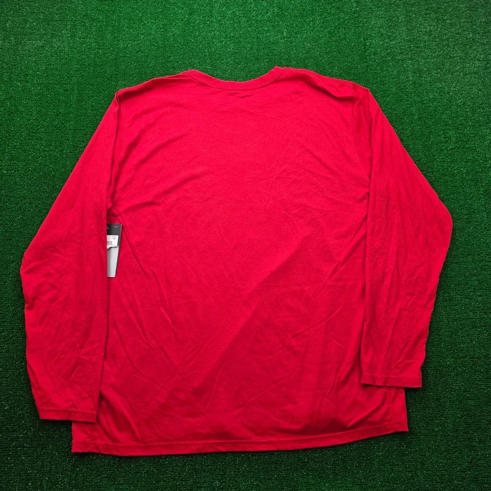 Nike MLB St Louis Cardinals Shirt Mens 2XL Red Long Sleeve Baseball Training NWT